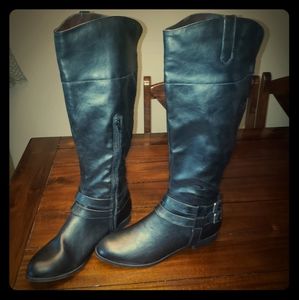route 66 Black knee-high flat boots size 10